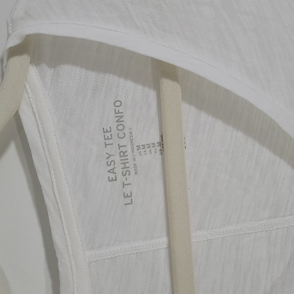 Gap Easy Tee Le T-Shirt Confo, White,  Size Medium - Picture 2 of 6